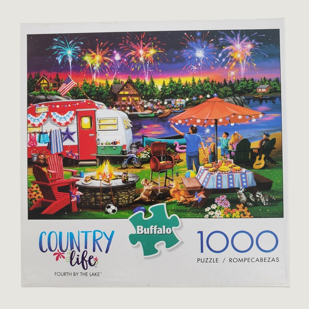 Buffalo Games Country Life Fourth by the Lake 1000‎ Piece Jigsaw Puzzle 11920
